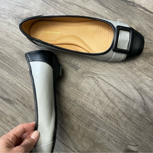 Comfortview,loafers,slate gray,black, detail,ballet flats, women's size 9 - Picture 8 of 8